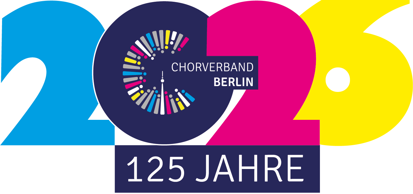 Logo Chorverband Berlin zum Jubiläum 125 Jahre, 2026